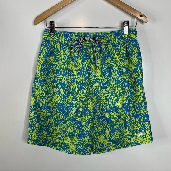 Speedo Men’s Swim Trunks Pineapple Small - Picture 1 of 5